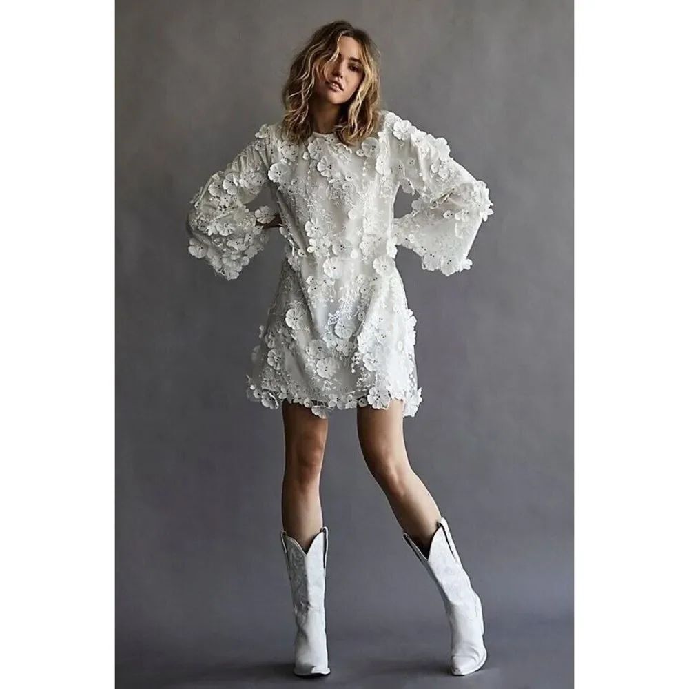 Free People Mestiza Flora Mini Dress $475